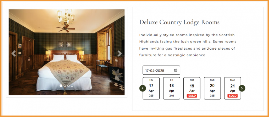 Room detail pages